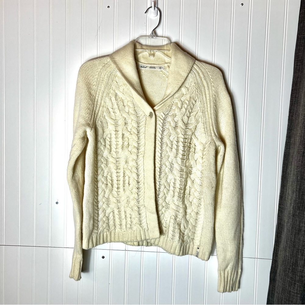 Woolrich Women's Cream Cardigan Sweater‎